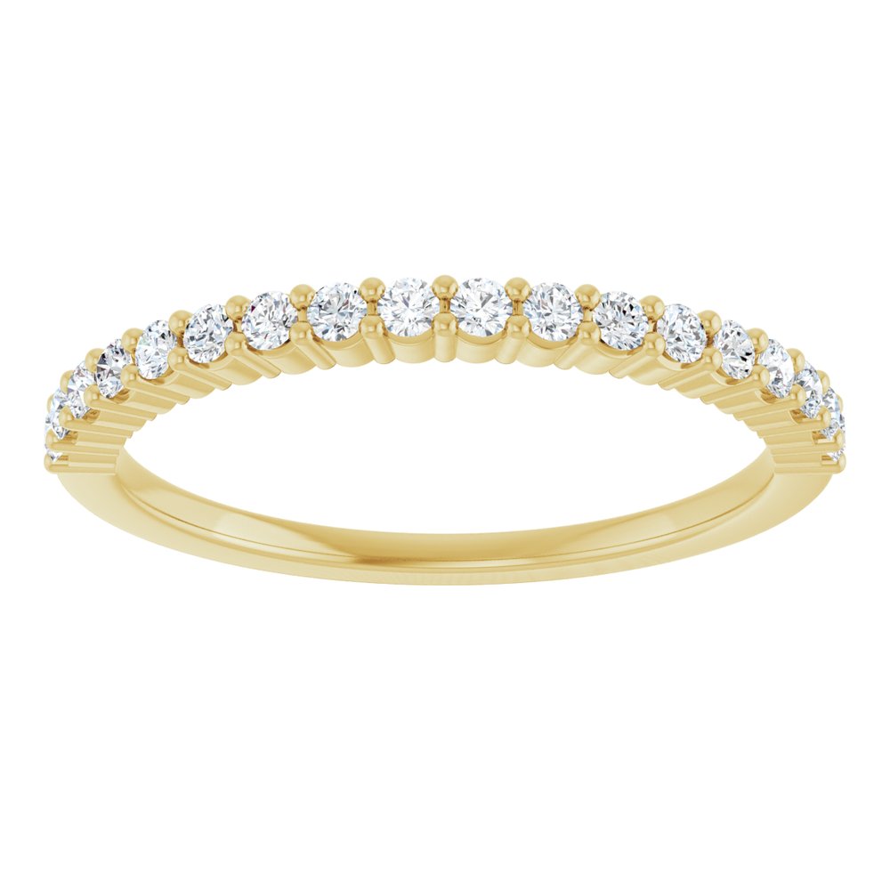 14K Yellow 1/4 CTW Natural Diamond Anniversary Band