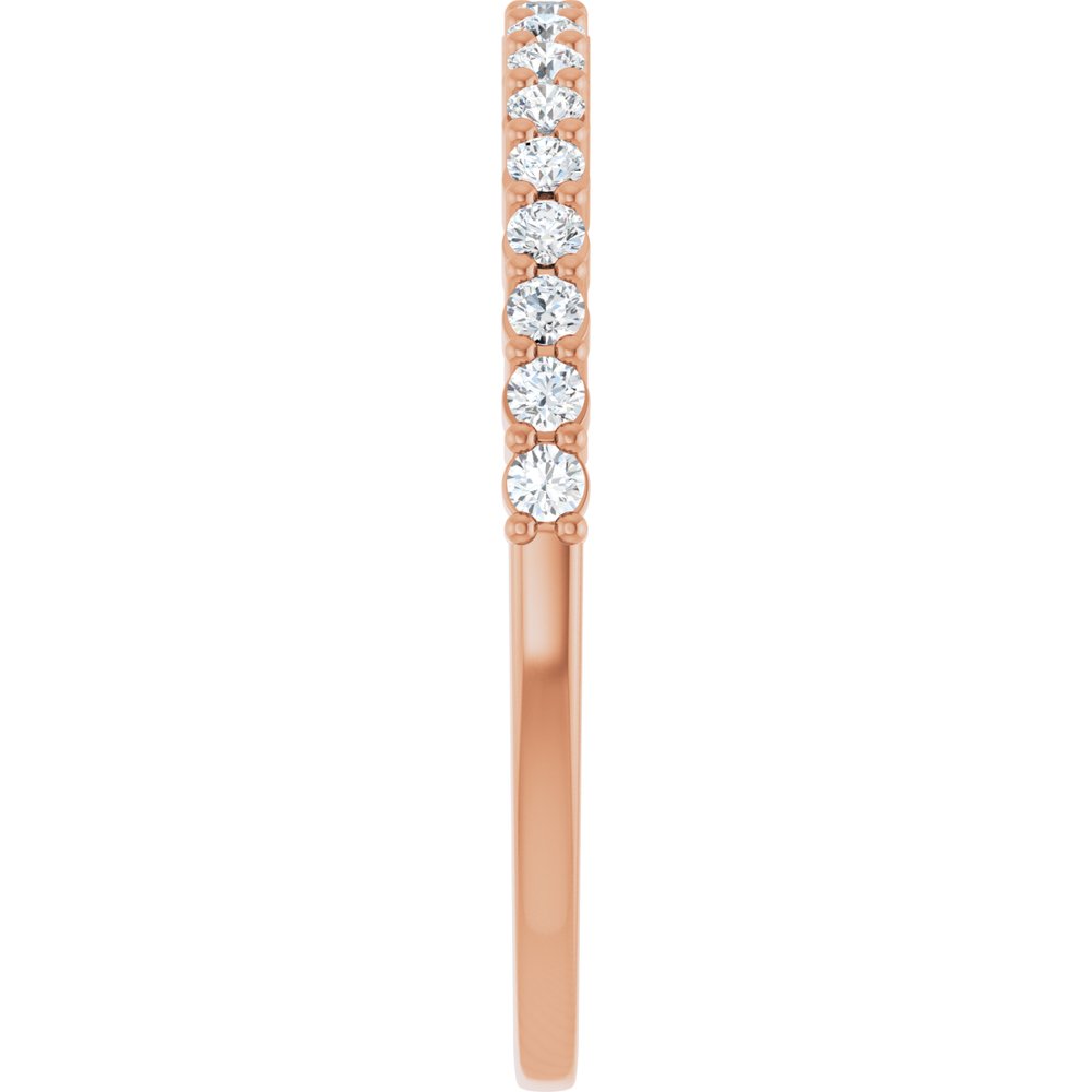 14K Rose 1/4 CTW Natural Diamond Anniversary Band