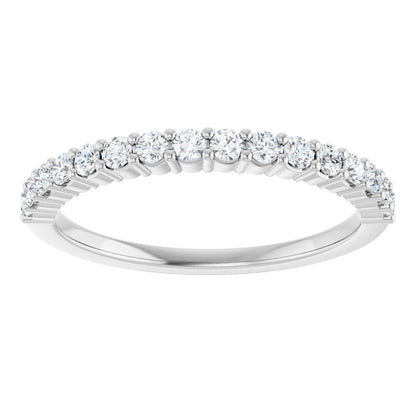 Platinum 1/4 CTW Natural Diamond Anniversary Band