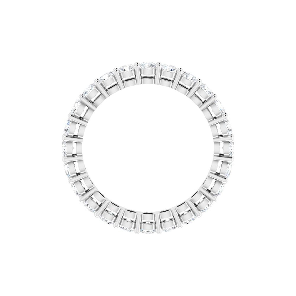 14K White 1 3/4 CTW Natural Diamond Eternity Band