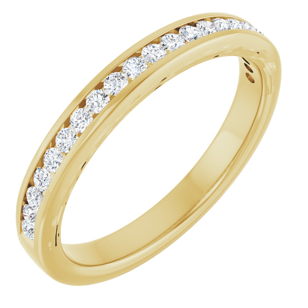 14K Yellow 1/2 CTW Diamond Anniversary Band