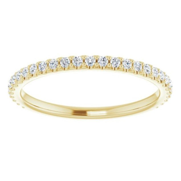 14K Yellow 1/4 CTW Natural Diamond Anniversary Band