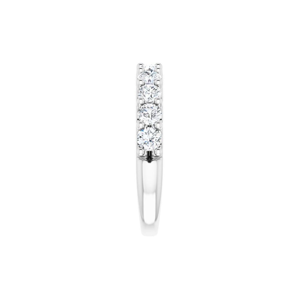 14K White 1 1/5 CTW Diamond Anniversary Band