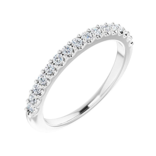 14K White 1/4 CTW Diamond Anniversary Band