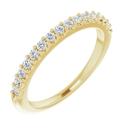 14K Yellow 1/4 CTW Diamond Anniversary Band