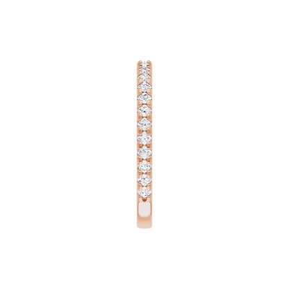 14K Rose 3/8 CTW Natural Diamond French-Set Anniversary Band