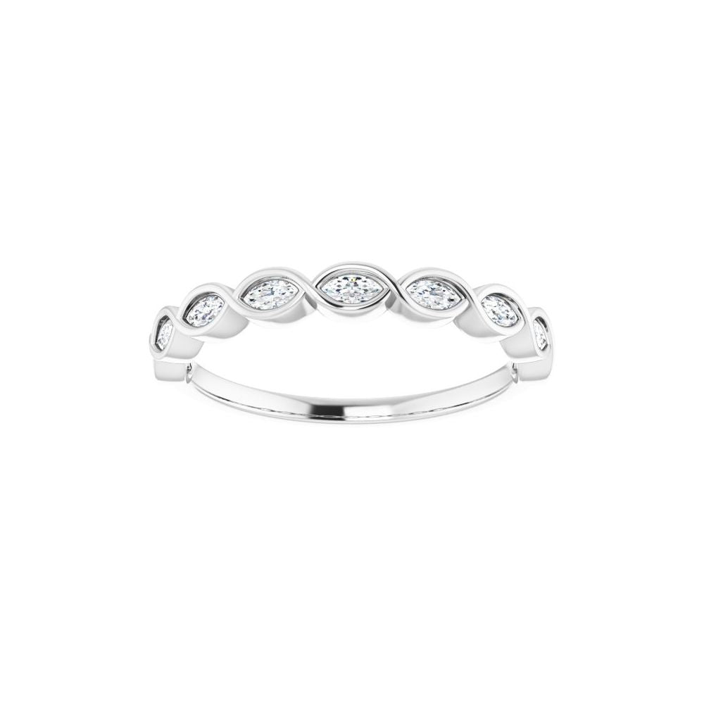 14K White 1/4 CTW Natural Diamond Anniversary Band