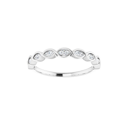 14K White 1/4 CTW Natural Diamond Anniversary Band