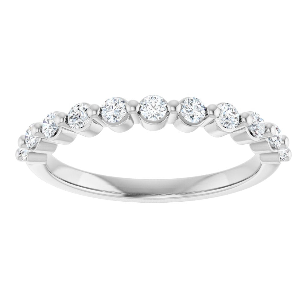 14K White 1/3 CTW Natural Diamond Anniversary Band