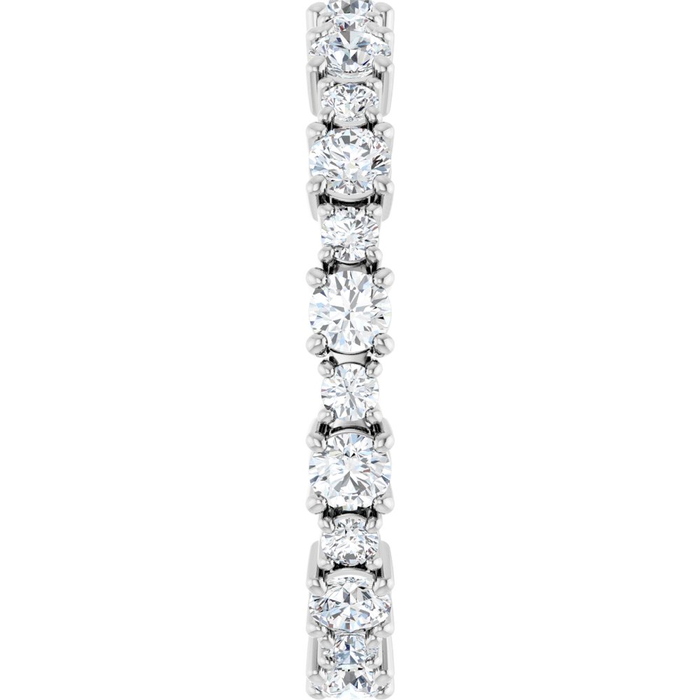 14K White 1 1/5 CTW Lab-Grown Diamond Eternity Band