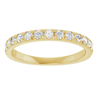 14K Yellow 1/2 CTW Natural Diamond Anniversary Ring