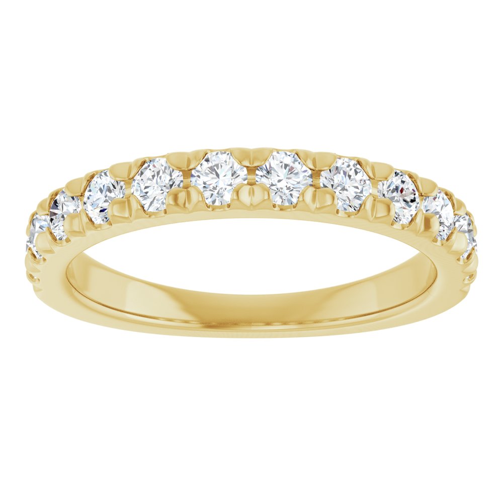 14K Yellow 3/4 CTW Natural Diamond Anniversary Ring