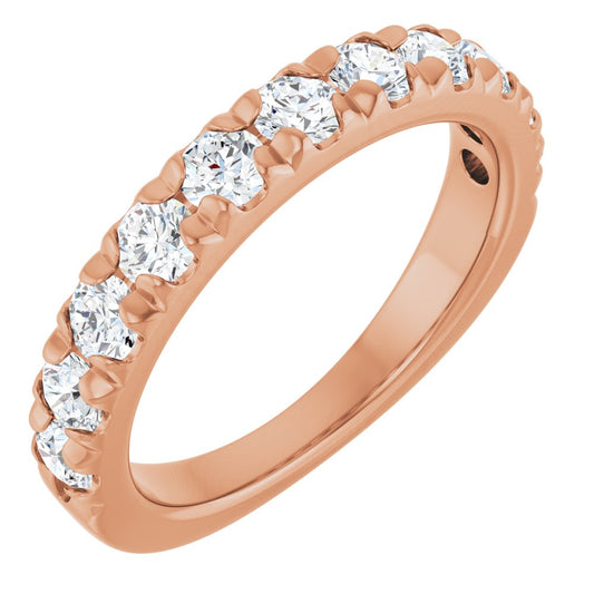 14K Rose 1CTW Natural Diamond Anniversary Ring