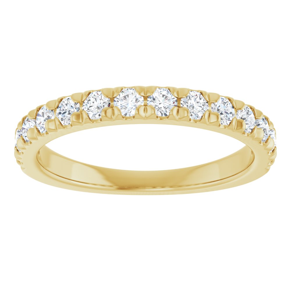 14K Yellow 5/8 CTW Lab-Grown Diamond Anniversary Band