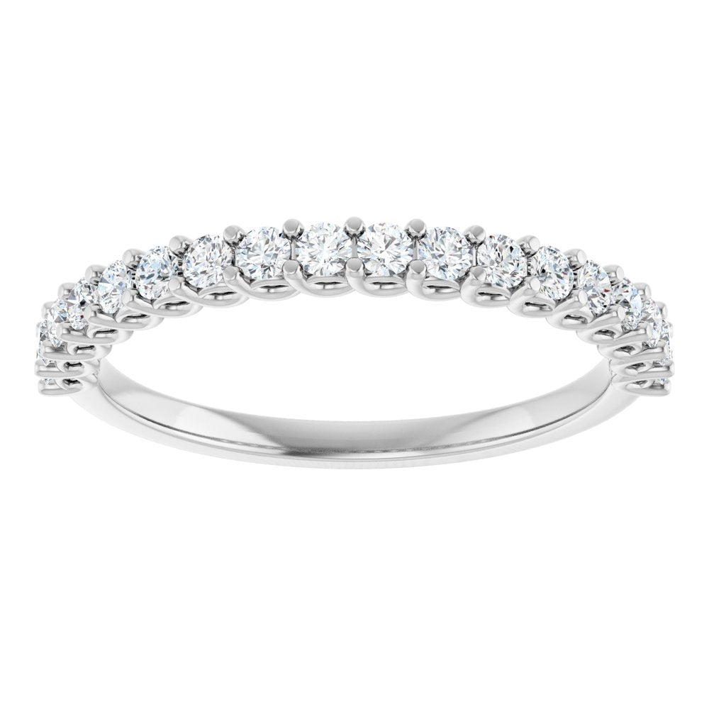 14K White 1/3 CTW Natural Diamond Anniversary Band