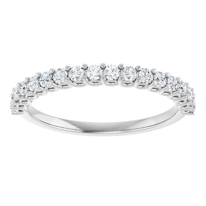 14K White 1/3 CTW Natural Diamond Anniversary Band