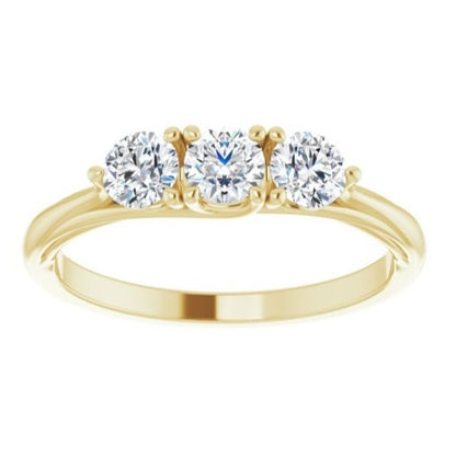 14K Yellow 3/4 CTW Lab-Grown Diamond Anniversary Band