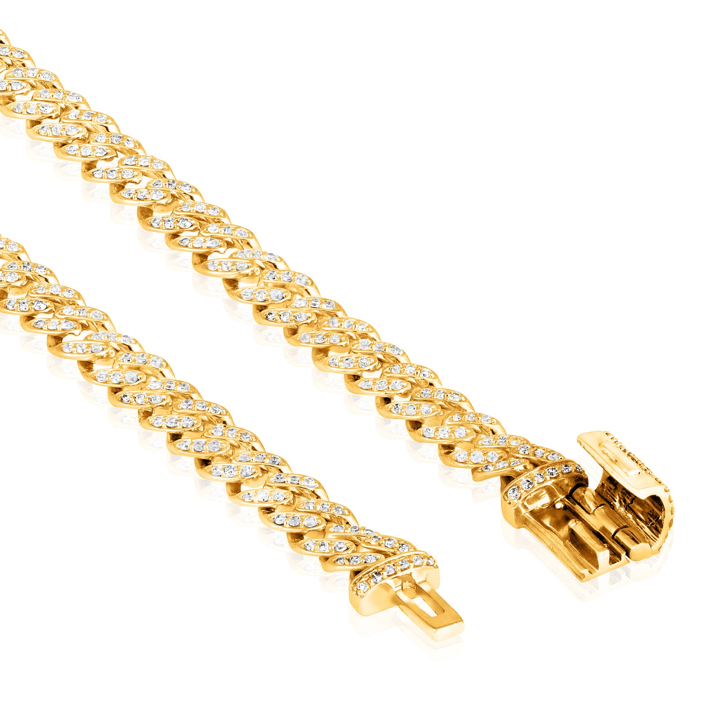 4.2 mm Diamond Cuban Bracelet