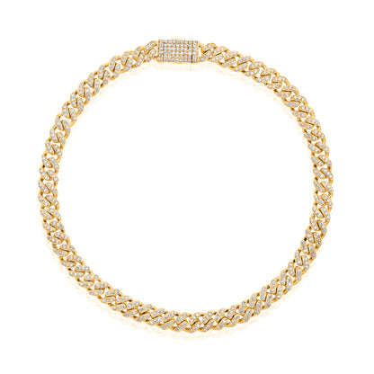 4.2 mm Diamond Cuban Bracelet