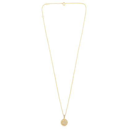 14k Yellow Gold Diamond Star of David