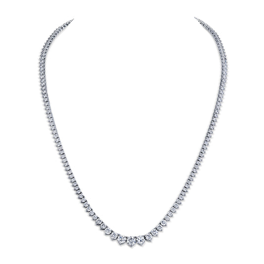 Graduate Diamond Tennis Necklace (9.00 CRT 3 Prongs)