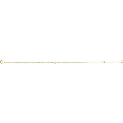 14k Yellow Gold 0.25 CRT Marquise Lab-Grown Diamond Bracelet