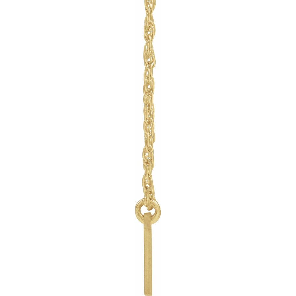 14k Yellow Gold Customizable Numbers Necklace