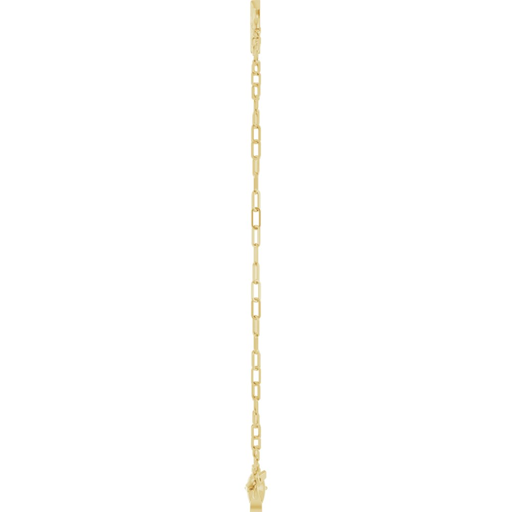 14k Yellow Gold Sideway Cross Bracelet