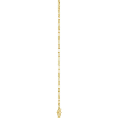 14k Yellow Gold Sideway Cross Bracelet