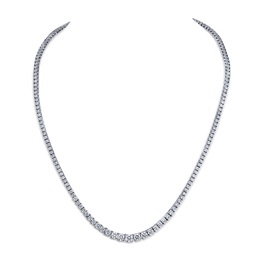 Gradute Diamond Tennis Necklace (10.5 CRT)