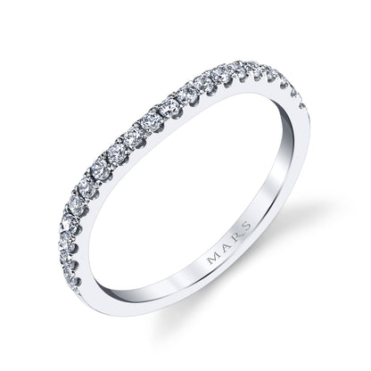 Mars Matching Wedding Band 14K White Gold