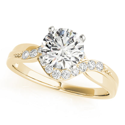 Engagement Ring 14K Yellow Gold Bypass 50028-E