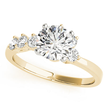 Engagement Ring 14K Yellow Gold Bypass 50058-E