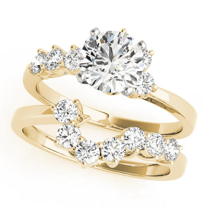 Engagement Ring 14K Yellow Gold Bypass 50058-E