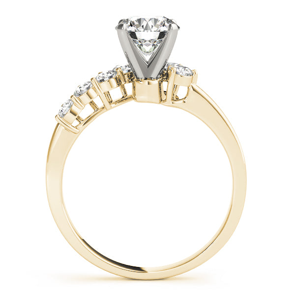 Engagement Ring 14K Yellow Gold Bypass 50058-E