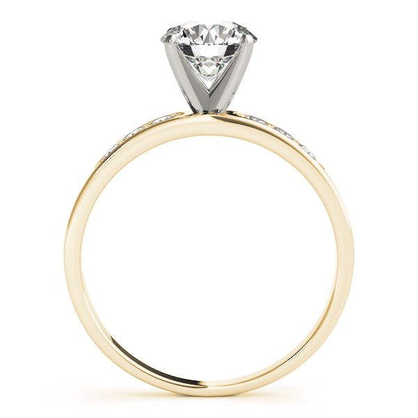 Engagement Ring 14K Yellow Gold Channel Set 50076-E