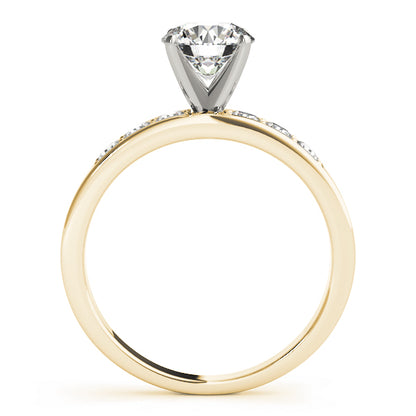 Engagement Ring 14K Yellow Gold Channel Set 50077-E