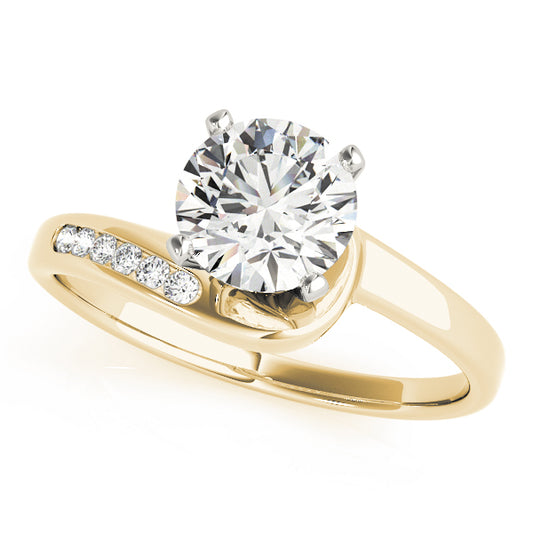 Engagement Ring 18K Yellow Gold Bypass 50141-E