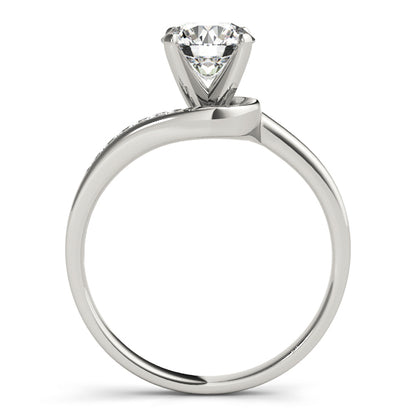 Engagement Ring 14K White Gold Bypass 50141-E