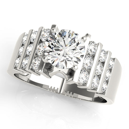 Engagement Ring Platinum MultiRow 50175-E