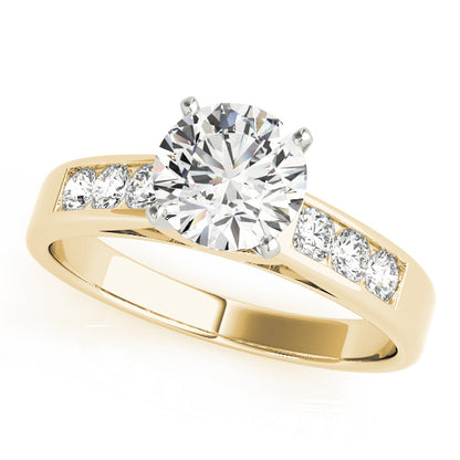 Engagement Ring 14K Yellow Gold Channel Set 50180-E