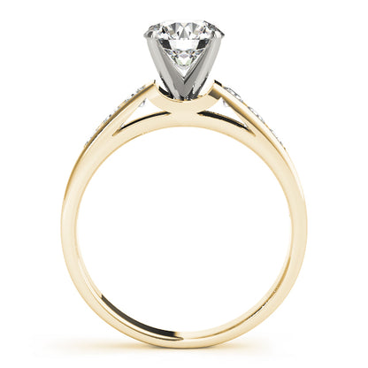 Engagement Ring 18K Yellow Gold Channel Set 50180-E