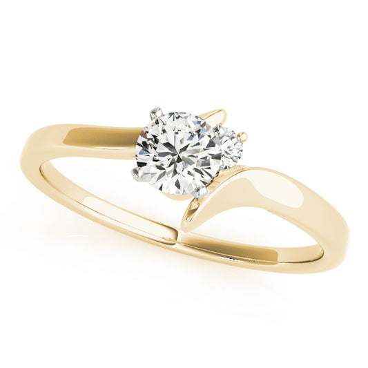 Engagement Ring 18K Yellow Gold Bypass 50192-E