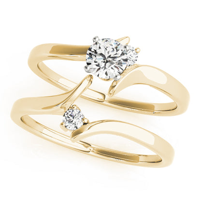 Engagement Ring 14K Yellow Gold Bypass 50192-E