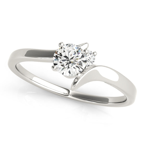 Engagement Ring 14K White Gold Bypass 50192-E