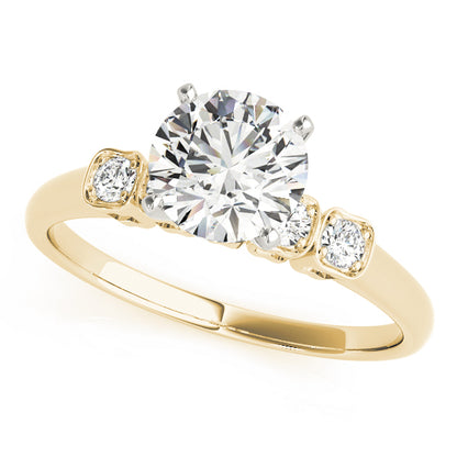 Engagement Ring 14K Yellow Gold Prong Set 50222-E