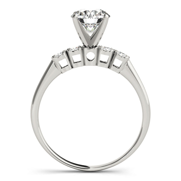 Engagement Ring 14K White Gold Prong Set 50222-E