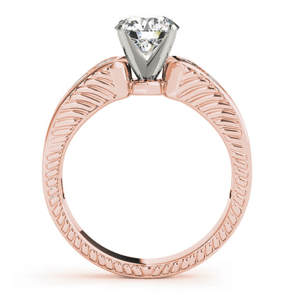 Engagement Ring 14K Rose Gold Channel Set 50255-E