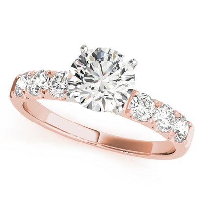 Engagement Ring 14K Rose Gold Prong Set 50261-E