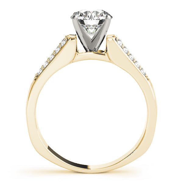 Engagement Ring 14K Yellow Gold MultiRow 50262-E